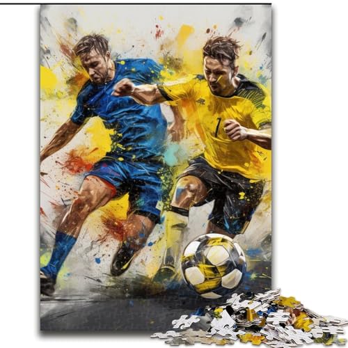 Puzzle 1000 Teile Fußball-Sport-Puzzle für Erwachsene 1000 für Jugendliche Lernspiele Geschenke 26x38cm Puzzle 1000 Teile Fußball-Sport-Puzzle für Erwachsene 1000 für Jugendliche Lernspiele Geschenke 26x38cm von LYXIANY