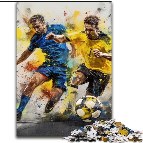 Puzzle 1000 Teile Fußball-Sport-Puzzle für Erwachsene 1000 für Jugendliche Lernspiele Geschenke 50x75cm Puzzle 1000 Teile Fußball-Sport-Puzzle für Erwachsene 1000 für Jugendliche Lernspiele Geschenke 50x75cm von LYXIANY