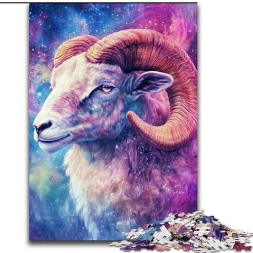 Puzzle 1000 Teile Galaxy Argali Puzzles aus Holz, Spaß für die ganze Familie, Basteln, perfekt für Geburtstage, Feiertage, Größe 50x75cm von LYXIANY