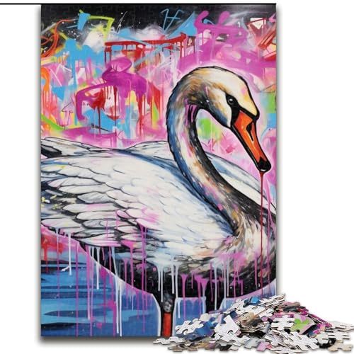 Puzzle 1000 Teile Graffiti-Malerei Yak Holzpuzzle für Erwachsene 50x75cm Geburtstage und Feiertage Puzzle 1000 Teile Graffiti-Malerei Yak Holzpuzzle für Erwachsene 50x75cm Geburtstage und Feiertage von LYXIANY