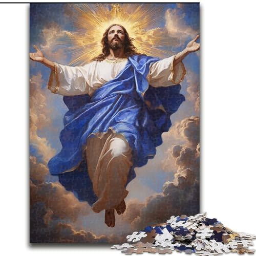 Puzzle 1000 Teile Jesus-Puzzle aus Karton, Weihnachten, Halloween, Ostern, Neujahr, Größe 26X38cm Puzzle 1000 Teile Jesus-Puzzle aus Karton, Weihnachten, Halloween, Ostern, Neujahr, Größe 26X38cm von LYXIANY