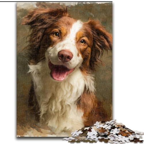 Puzzle 1000 Teile Lächelnder Hund Puzzle aus Holz, Spaß für die ganze Familie, Basteln, Perfekt für Geburtstage, Feiertage, Größe 50X75CM Puzzle 1000 Teile Lächelnder Hund Puzzle aus Holz, Spaß für die ganze Familie, Basteln, Perfekt für Geburtstage, Feiertage, Größe 50X75CM von LYXIANY