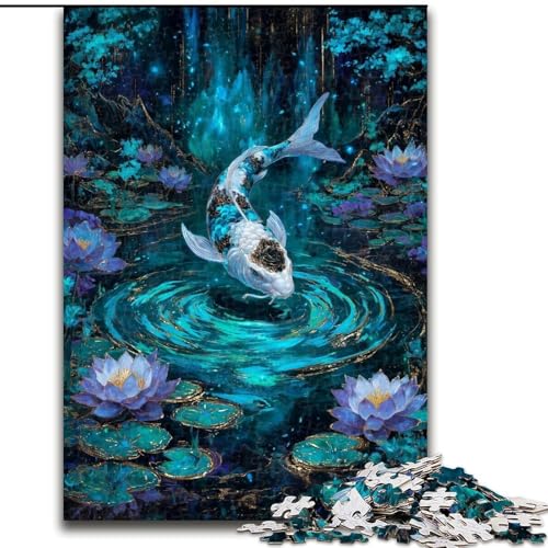 Puzzle 1000 Teile Magisches Koi-Puzzle aus Holz, Spaß für die ganze Familie, Basteln, perfekt für Geburtstage, Feiertage, Größe 50x75cm Puzzle 1000 Teile Magisches Koi-Puzzle aus Holz, Spaß für die ganze Familie, Basteln, perfekt für Geburtstage, Feiertage, Größe 50x75cm von LYXIANY