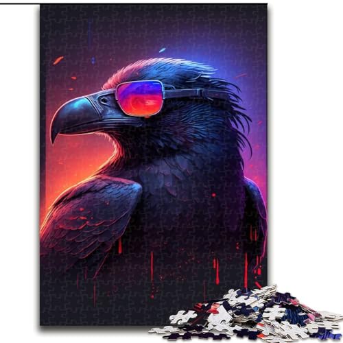 Puzzle 1000 Teile Retrowave Crow Holzpuzzle Interaktives Familienspiel, Denksportaufgabe, Lernspielzeug Größe 50x75cm Puzzle 1000 Teile Retrowave Crow Holzpuzzle Interaktives Familienspiel, Denksportaufgabe, Lernspielzeug Größe 50x75cm von LYXIANY