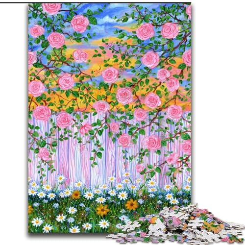 Puzzle 1000 Teile Rosenpuzzle aus Holz, Spaß für die ganze Familie, Basteln, perfekt für Geburtstage, Feiertage, Größe 50x75cm Puzzle 1000 Teile Rosenpuzzle aus Holz, Spaß für die ganze Familie, Basteln, perfekt für Geburtstage, Feiertage, Größe 50x75cm von LYXIANY