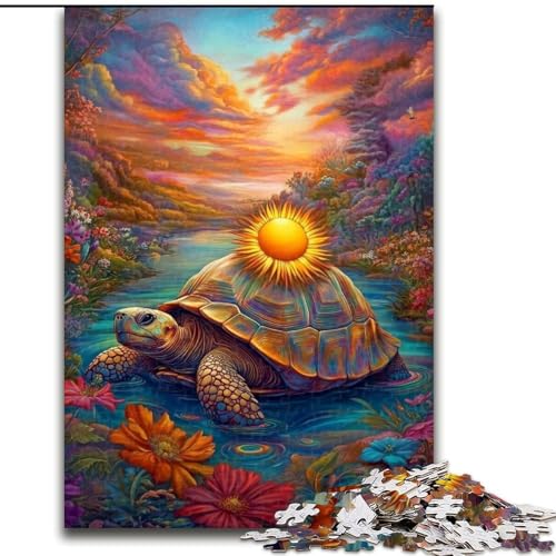 Puzzle 1000 Teile Schildkröten-Puzzle aus Holz, Spaß für die ganze Familie, Basteln, perfekt für Geburtstage, Feiertage, Größe 50x75cm Puzzle 1000 Teile Schildkröten-Puzzle aus Holz, Spaß für die ganze Familie, Basteln, perfekt für Geburtstage, Feiertage, Größe 50x75cm von LYXIANY