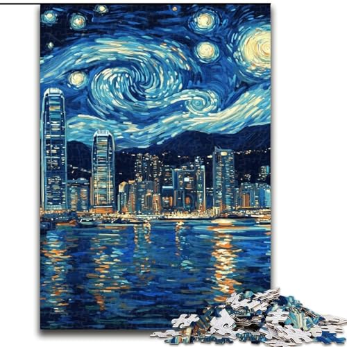 Puzzle 1000 Teile Sternenhimmel Farbe aus Holz, Hochschwieriges Denkspiel für Teenager, Größe 50x75cm, Weihnachten oder Geburtstage Puzzle 1000 Teile Sternenhimmel Farbe aus Holz, Hochschwieriges Denkspiel für Teenager, Größe 50x75cm, Weihnachten oder Geburtstage von LYXIANY