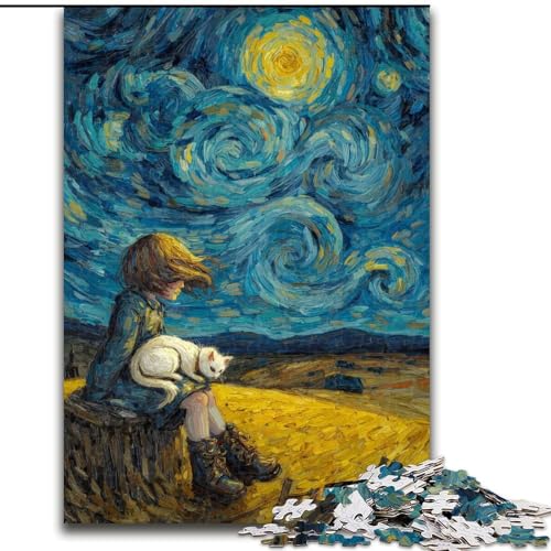 Puzzle 1000 Teile Sternenhimmel-Puzzle aus Holz, Spaß für die ganze Familie, Basteln, perfekt für Geburtstage, Feiertage, Größe 50x75cm Puzzle 1000 Teile Sternenhimmel-Puzzle aus Holz, Spaß für die ganze Familie, Basteln, perfekt für Geburtstage, Feiertage, Größe 50x75cm von LYXIANY