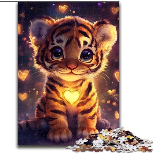 Puzzle 1000 Teile Tiger-Puzzle aus Holz, Spaß für die ganze Familie, Basteln, perfekt für Geburtstage, Feiertage, Größe 50x75cm von LYXIANY