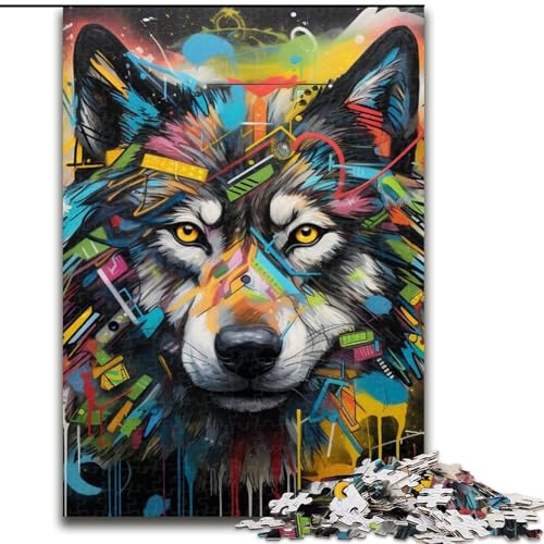 Puzzle 1000 Teile Wolf Holzpuzzle für Erwachsene 50x75cm Geburtstage und Feiertage Puzzle 1000 Teile Wolf Holzpuzzle für Erwachsene 50x75cm Geburtstage und Feiertage von LYXIANY