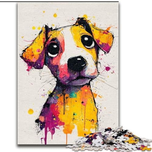 Puzzle 1000 Teile für Erwachsene, Abstrakter Hund, aus Holz, Kinder ab 14 Jahren, Größe 50x75cm, lustiges Basteln für die ganze Familie, perfekt für Geburtstage, Feiertage Puzzle 1000 Teile für Erwachsene, Abstrakter Hund, aus Holz, Kinder ab 14 Jahren, Größe 50x75cm, lustiges Basteln für die ganze Familie, perfekt für Geburtstage, Feiertage von LYXIANY