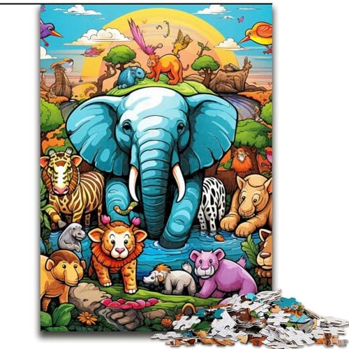 Puzzle 1000 Teile für Erwachsene, Art Elephant Puzzles für Erwachsene, 26x38cm, Denksportaufgabe, Spiel für Erwachsene, interaktive Familienaktivität Puzzle 1000 Teile für Erwachsene, Art Elephant Puzzles für Erwachsene, 26x38cm, Denksportaufgabe, Spiel für Erwachsene, interaktive Familienaktivität von LYXIANY