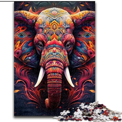 Puzzle 1000 Teile für Erwachsene, Art Elephant Puzzles für Erwachsene, 26x38cm, Denksportaufgabe, Spiel für Erwachsene, interaktive Familienaktivität Puzzle 1000 Teile für Erwachsene, Art Elephant Puzzles für Erwachsene, 26x38cm, Denksportaufgabe, Spiel für Erwachsene, interaktive Familienaktivität von LYXIANY