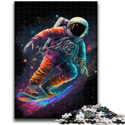 Puzzle 1000 Teile für Erwachsene, Astronauten-Skateboard im Weltraum, Denksportspiel, Lernspiel für Geburtstag, Weihnachten, für ab 14 Jahren, 26x38cm Puzzle 1000 Teile für Erwachsene, Astronauten-Skateboard im Weltraum, Denksportspiel, Lernspiel für Geburtstag, Weihnachten, für ab 14 Jahren, 26x38cm von LYXIANY