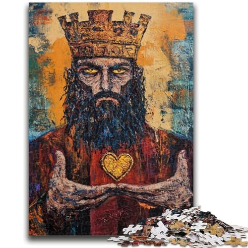 Puzzle 1000 Teile für Erwachsene, Basquiat-Stil, King-Denkspiel, Lernspiel für Geburtstag, Weihnachten, für ab 14 Jahren, 50x75cm Puzzle 1000 Teile für Erwachsene, Basquiat-Stil, King-Denkspiel, Lernspiel für Geburtstag, Weihnachten, für ab 14 Jahren, 50x75cm von LYXIANY