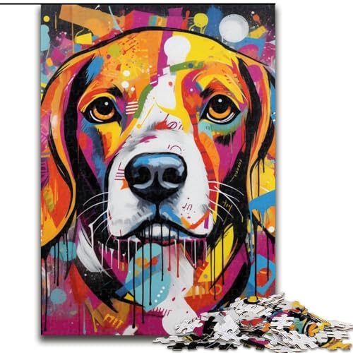 Puzzle 1000 Teile für Erwachsene, Beagle-Puzzles für Erwachsene, Geburtstagsgeschenkidee, anspruchsvolles Denkspiel, 50x75cm Puzzle 1000 Teile für Erwachsene, Beagle-Puzzles für Erwachsene, Geburtstagsgeschenkidee, anspruchsvolles Denkspiel, 50x75cm von LYXIANY