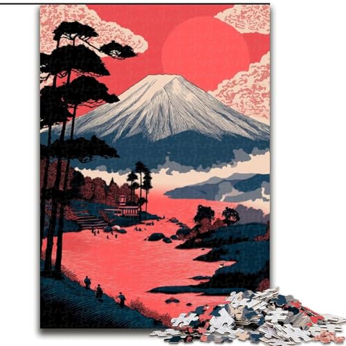 Puzzle 1000 Teile für Erwachsene, Berg Fuji, Lernspiele, Heimdekoration, ganze Familie, 50x75cm von LYXIANY