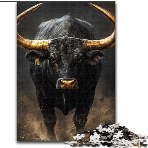 Puzzle 1000 Teile für Erwachsene, Bison, anspruchsvolles Spiel und Familienspiel, Lernspiel für Geburtstag, Weihnachten, 50x75cm von LYXIANY