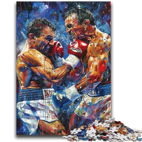 Puzzle 1000 Teile für Erwachsene, Boxer, ab 14 Jahren, pädagogische Herausforderung, lustige Aktivitäten zu Hause, Geburtstagsgeschenke, Reisegeschenke, 26x38cm von LYXIANY