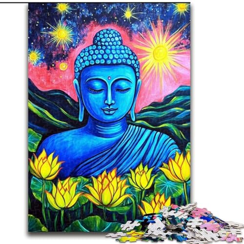 Puzzle 1000 Teile für Erwachsene, Buddha, anspruchsvolles Spiel und Familienspiel, Lernspiel für Geburtstag, Weihnachten, 26x38cm von LYXIANY