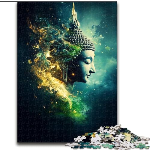 Puzzle 1000 Teile für Erwachsene, Buddha-Puzzle, anspruchsvolles Denkspiel für Teenager, Spaß für den Spieleabend mit der Familie (Größe 50x75cm) von LYXIANY