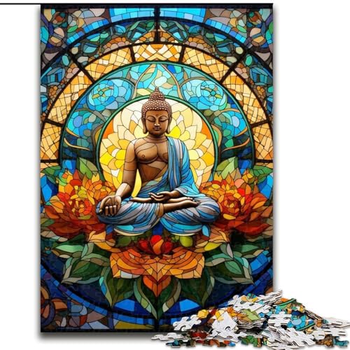 Puzzle 1000 Teile für Erwachsene, Bunte Buddha-Puzzles für Erwachsene, Geburtstagsgeschenkidee, anspruchsvolles Denkspiel, 26x38cm Puzzle 1000 Teile für Erwachsene, Bunte Buddha-Puzzles für Erwachsene, Geburtstagsgeschenkidee, anspruchsvolles Denkspiel, 26x38cm von LYXIANY