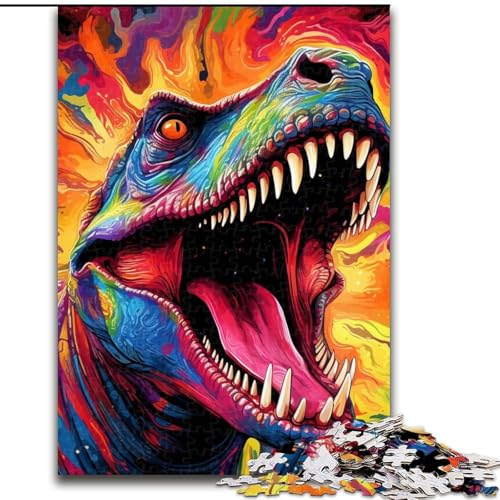 Puzzle 1000 Teile für Erwachsene, Bunte Dinosaurier-Puzzles für Erwachsene, 26x38cm, Denksportaufgabe, Spiel für Erwachsene, interaktive Aktivität für die Familie Puzzle 1000 Teile für Erwachsene, Bunte Dinosaurier-Puzzles für Erwachsene, 26x38cm, Denksportaufgabe, Spiel für Erwachsene, interaktive Aktivität für die Familie von LYXIANY