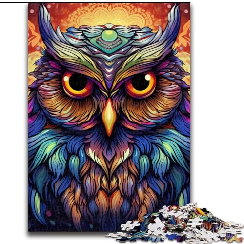Puzzle 1000 Teile für Erwachsene, Bunte Eulen-Kunst, Puzzle für Erwachsene, 26x38cm, Denksportaufgabe, Spiel für Erwachsene, interaktive Familienaktivität Puzzle 1000 Teile für Erwachsene, Bunte Eulen-Kunst, Puzzle für Erwachsene, 26x38cm, Denksportaufgabe, Spiel für Erwachsene, interaktive Familienaktivität von LYXIANY