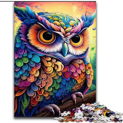 Puzzle 1000 Teile für Erwachsene, Bunte Eulen-Puzzles für Erwachsene, 50x75cm, Denksportaufgabe, Spiel für Erwachsene, interaktive Familienaktivität Puzzle 1000 Teile für Erwachsene, Bunte Eulen-Puzzles für Erwachsene, 50x75cm, Denksportaufgabe, Spiel für Erwachsene, interaktive Familienaktivität von LYXIANY