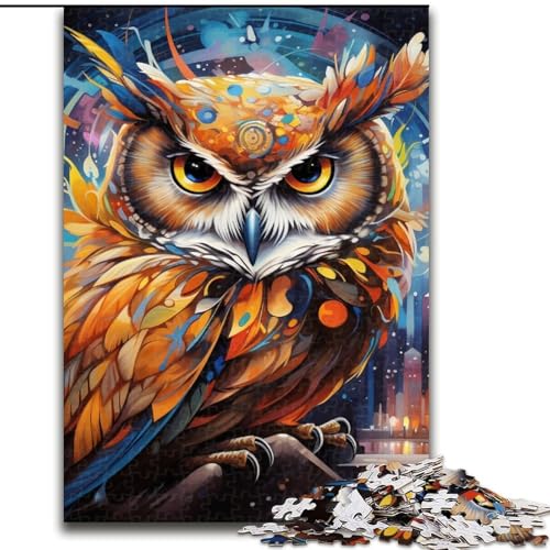 Puzzle 1000 Teile für Erwachsene, Bunte Eulen-Puzzles für Erwachsene, 50x75cm, Denksportaufgabe, Spiel für Erwachsene, interaktive Familienaktivität Puzzle 1000 Teile für Erwachsene, Bunte Eulen-Puzzles für Erwachsene, 50x75cm, Denksportaufgabe, Spiel für Erwachsene, interaktive Familienaktivität von LYXIANY