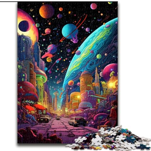 Puzzle 1000 Teile für Erwachsene, Bunte Planeten-Puzzles für Erwachsene, Geburtstagsgeschenkidee, anspruchsvolles Denkspiel, 26x38cm Puzzle 1000 Teile für Erwachsene, Bunte Planeten-Puzzles für Erwachsene, Geburtstagsgeschenkidee, anspruchsvolles Denkspiel, 26x38cm von LYXIANY