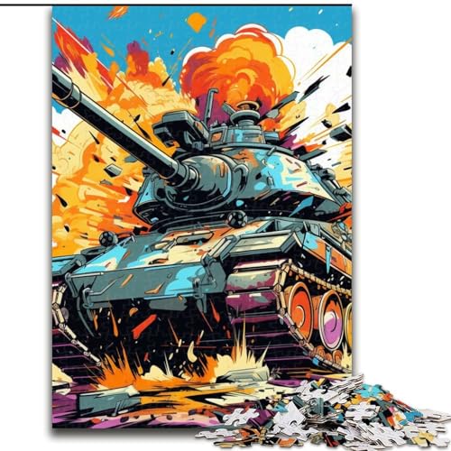 Puzzle 1000 Teile für Erwachsene, Bunter Kunstpanzer, Unmögliches Puzzle für Erwachsene, 26x38cm, Denksportaufgabe, Spiel für Erwachsene, interaktive Familienaktivität Puzzle 1000 Teile für Erwachsene, Bunter Kunstpanzer, Unmögliches Puzzle für Erwachsene, 26x38cm, Denksportaufgabe, Spiel für Erwachsene, interaktive Familienaktivität von LYXIANY