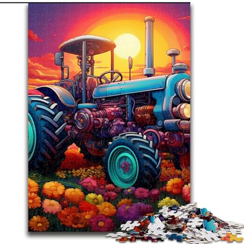 Puzzle 1000 Teile für Erwachsene, Bunter Traktor, Unmögliches Puzzle für Erwachsene, 50x75cm, Gehirn-forderndes DIY-Dekorationsspiel, interaktives Familienspielzeug Puzzle 1000 Teile für Erwachsene, Bunter Traktor, Unmögliches Puzzle für Erwachsene, 50x75cm, Gehirn-forderndes DIY-Dekorationsspiel, interaktives Familienspielzeug von LYXIANY