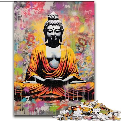 Puzzle 1000 Teile für Erwachsene, Buntes Buddha-Puzzle für Erwachsene, 50x75cm, Denksportaufgabe, Spiel für Erwachsene, interaktive Familienaktivität Puzzle 1000 Teile für Erwachsene, Buntes Buddha-Puzzle für Erwachsene, 50x75cm, Denksportaufgabe, Spiel für Erwachsene, interaktive Familienaktivität von LYXIANY
