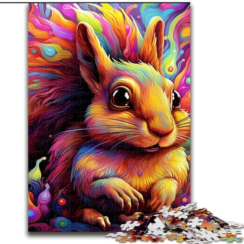 Puzzle 1000 Teile für Erwachsene, Buntes Eichhörnchen-Puzzle für Erwachsene, 1000 Teile, spannende Aktivität für den Familienspieleabend, 50x75cm Puzzle 1000 Teile für Erwachsene, Buntes Eichhörnchen-Puzzle für Erwachsene, 1000 Teile, spannende Aktivität für den Familienspieleabend, 50x75cm von LYXIANY