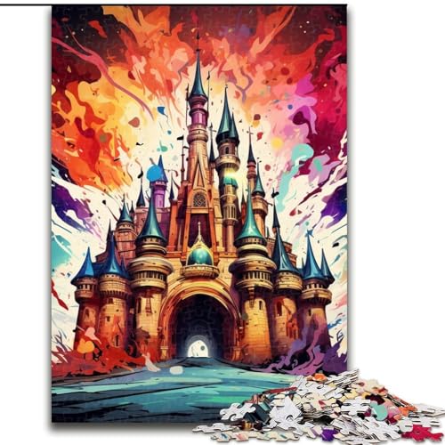 Puzzle 1000 Teile für Erwachsene, Buntes Schloss-Puzzle für Erwachsene, 26x38cm, Denksportaufgabe, Spiel für Erwachsene, interaktive Familienaktivität Puzzle 1000 Teile für Erwachsene, Buntes Schloss-Puzzle für Erwachsene, 26x38cm, Denksportaufgabe, Spiel für Erwachsene, interaktive Familienaktivität von LYXIANY