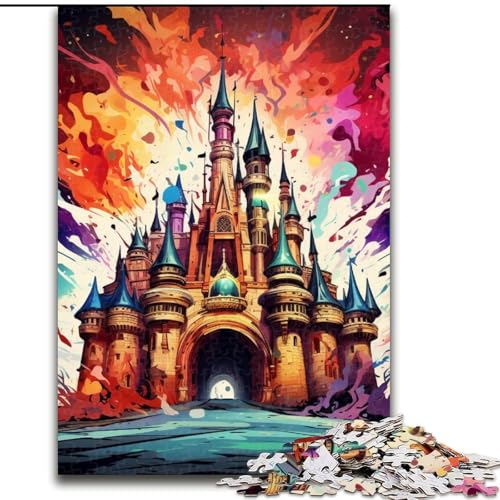 Puzzle 1000 Teile für Erwachsene, Buntes Schloss-Puzzle für Erwachsene, 50x75cm, Denksportaufgabe, Spiel für Erwachsene, interaktive Familienaktivität Puzzle 1000 Teile für Erwachsene, Buntes Schloss-Puzzle für Erwachsene, 50x75cm, Denksportaufgabe, Spiel für Erwachsene, interaktive Familienaktivität von LYXIANY