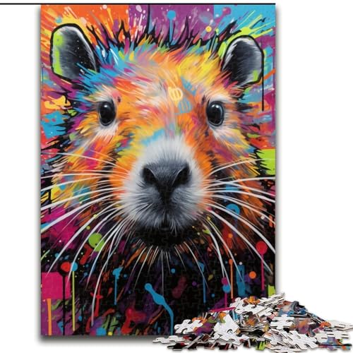 Puzzle 1000 Teile für Erwachsene, Capybara-Graffiti, Unmögliches Puzzle für Erwachsene, 26x38cm, Denksportaufgabe, Spiel für Erwachsene, interaktive Familienaktivität Puzzle 1000 Teile für Erwachsene, Capybara-Graffiti, Unmögliches Puzzle für Erwachsene, 26x38cm, Denksportaufgabe, Spiel für Erwachsene, interaktive Familienaktivität von LYXIANY