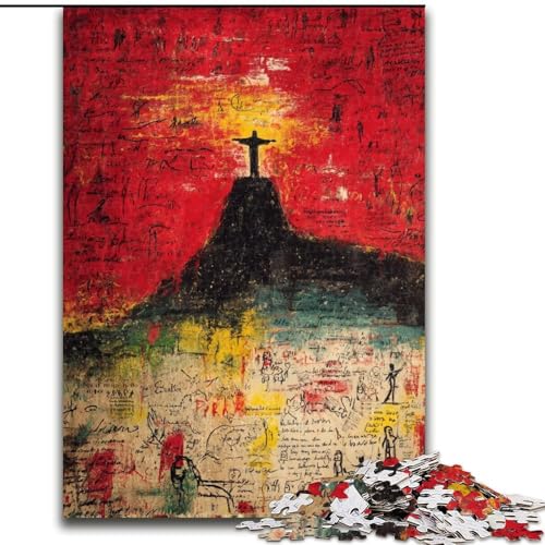 Puzzle 1000 Teile für Erwachsene, Christliche Statuen, Puzzle, Spiel für Erwachsene, Geschenk, Familien-Interaktives Spiel, Gehirn-Herausforderung, Geschenk (Größe 50x75cm) von LYXIANY