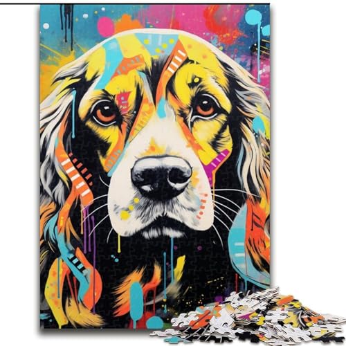 Puzzle 1000 Teile für Erwachsene, Cocker Spaniel Graffiti, Unmögliches Puzzle für Erwachsene, 50x75cm, Denksportaufgabe, Spiel für Erwachsene, interaktive Familienaktivität Puzzle 1000 Teile für Erwachsene, Cocker Spaniel Graffiti, Unmögliches Puzzle für Erwachsene, 50x75cm, Denksportaufgabe, Spiel für Erwachsene, interaktive Familienaktivität von LYXIANY