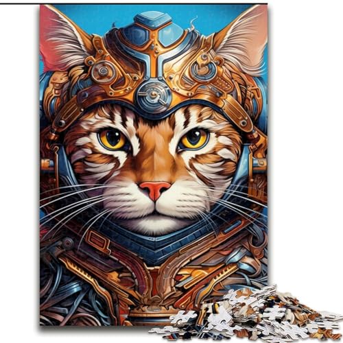 Puzzle 1000 Teile für Erwachsene, Der Kater mit Hut, Holzpuzzle, 50x75cm, perfekt als Halloween-, Weihnachts- und Geburtstagsgeschenk Puzzle 1000 Teile für Erwachsene, Der Kater mit Hut, Holzpuzzle, 50x75cm, perfekt als Halloween-, Weihnachts- und Geburtstagsgeschenk von LYXIANY