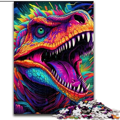 Puzzle 1000 Teile für Erwachsene, Dinosaurier-Kunst, Holzpuzzle, 50x75cm, perfekt für Halloween, Weihnachten, Geburtstagsgeschenk Puzzle 1000 Teile für Erwachsene, Dinosaurier-Kunst, Holzpuzzle, 50x75cm, perfekt für Halloween, Weihnachten, Geburtstagsgeschenk von LYXIANY