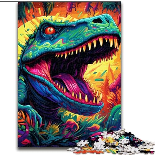 Puzzle 1000 Teile für Erwachsene, Dinosaurier-Kunst-Puzzles für Erwachsene, Geburtstagsgeschenkidee, anspruchsvolles Denkspiel, 50x75cm Puzzle 1000 Teile für Erwachsene, Dinosaurier-Kunst-Puzzles für Erwachsene, Geburtstagsgeschenkidee, anspruchsvolles Denkspiel, 50x75cm von LYXIANY