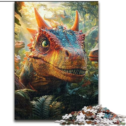 Puzzle 1000 Teile für Erwachsene, Dinosaurier aus Holz, Kinder ab 14 Jahren, Größe 50x75cm, lustiges Basteln für die ganze Familie, perfekt für Geburtstage, Feiertage Puzzle 1000 Teile für Erwachsene, Dinosaurier aus Holz, Kinder ab 14 Jahren, Größe 50x75cm, lustiges Basteln für die ganze Familie, perfekt für Geburtstage, Feiertage von LYXIANY
