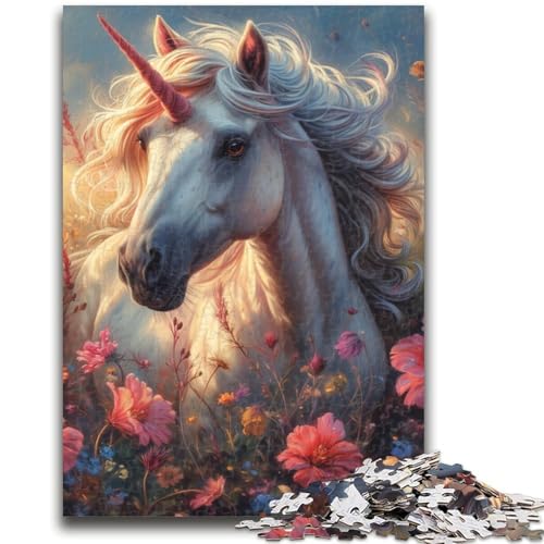 Puzzle 1000 Teile für Erwachsene, Dschungel-Einhorn, Denkspiel, Lernspiel für Geburtstag, Weihnachten, für ab 14 Jahren, 26x38cm von LYXIANY