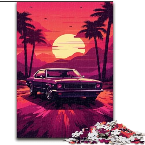 Puzzle 1000 Teile für Erwachsene, Erstaunliches Auto-Mal-Puzzle, DIY-Dekoration, Gehirn-Herausforderung, für Erwachsene, Familie, (Größe: 50x75cm) von LYXIANY