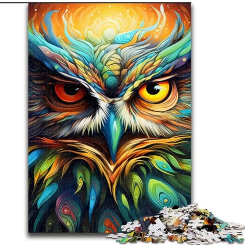 Puzzle 1000 Teile für Erwachsene, Eulen-Holzpuzzle, Denkspiel für Teenager, 50x75cm Puzzle 1000 Teile für Erwachsene, Eulen-Holzpuzzle, Denkspiel für Teenager, 50x75cm von LYXIANY