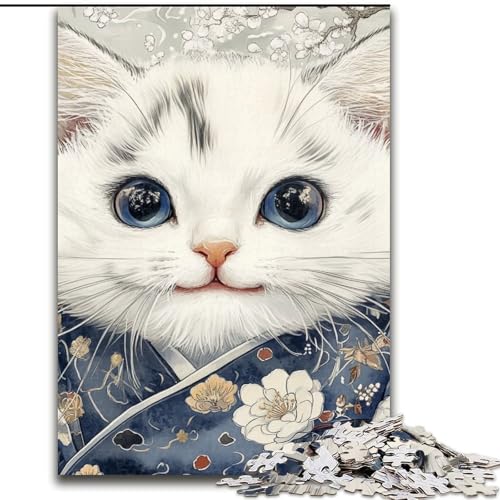 Puzzle 1000 Teile für Erwachsene, Fantasie-Katzen-Puzzle aus Holz, anspruchsvolles Denkspiel für Teenager, Familienspaß, interaktives Spiel, Größe 50x75cm Puzzle 1000 Teile für Erwachsene, Fantasie-Katzen-Puzzle aus Holz, anspruchsvolles Denkspiel für Teenager, Familienspaß, interaktives Spiel, Größe 50x75cm von LYXIANY