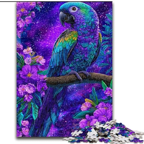 Puzzle 1000 Teile für Erwachsene, Fantasie-Papagei-Puzzle aus Holz, Geburtstage, Feiertage und als Heimdekoration, Größe 50x75cm von LYXIANY