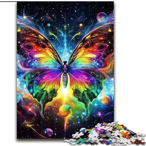 Puzzle 1000 Teile für Erwachsene, Fantasie-Schmetterling, aus Holz, Kinder ab 14 Jahren, Größe 50x75cm, Denkspiel für Teenager Puzzle 1000 Teile für Erwachsene, Fantasie-Schmetterling, aus Holz, Kinder ab 14 Jahren, Größe 50x75cm, Denkspiel für Teenager von LYXIANY